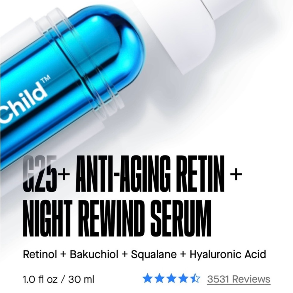 SpoiledChild Anti-Aging Retin Night Rewind Serum (Brand New)